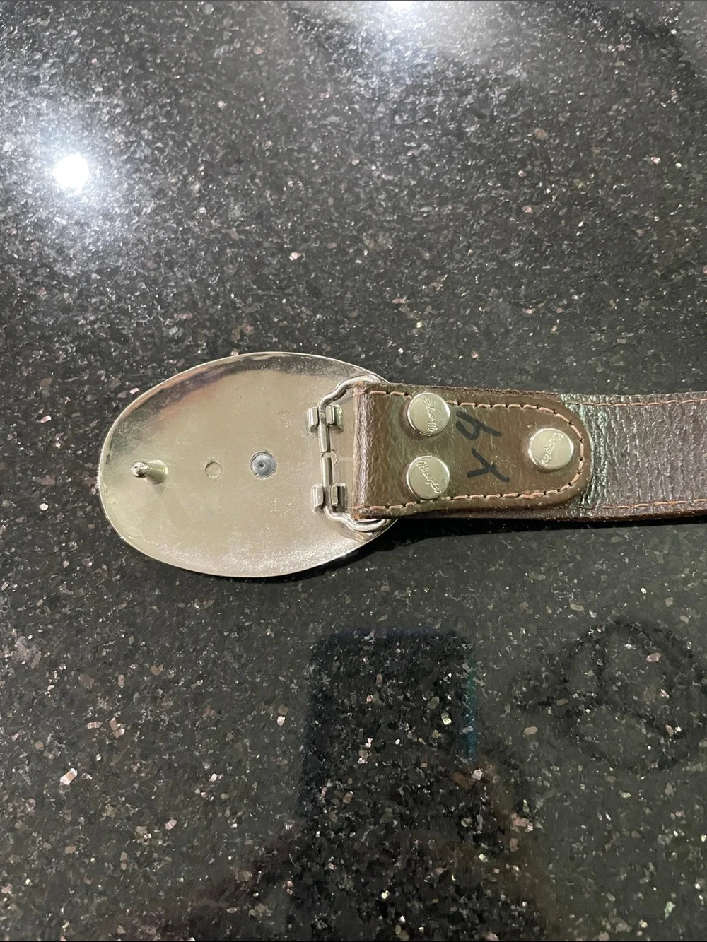 Vintage Wrangler Kids Belt Western Leather Buckle Handcrafted Mexico Concho